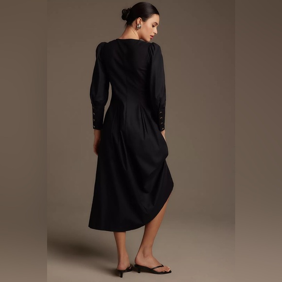 Reformation Halia Dress in Black - Picture 5 of 9